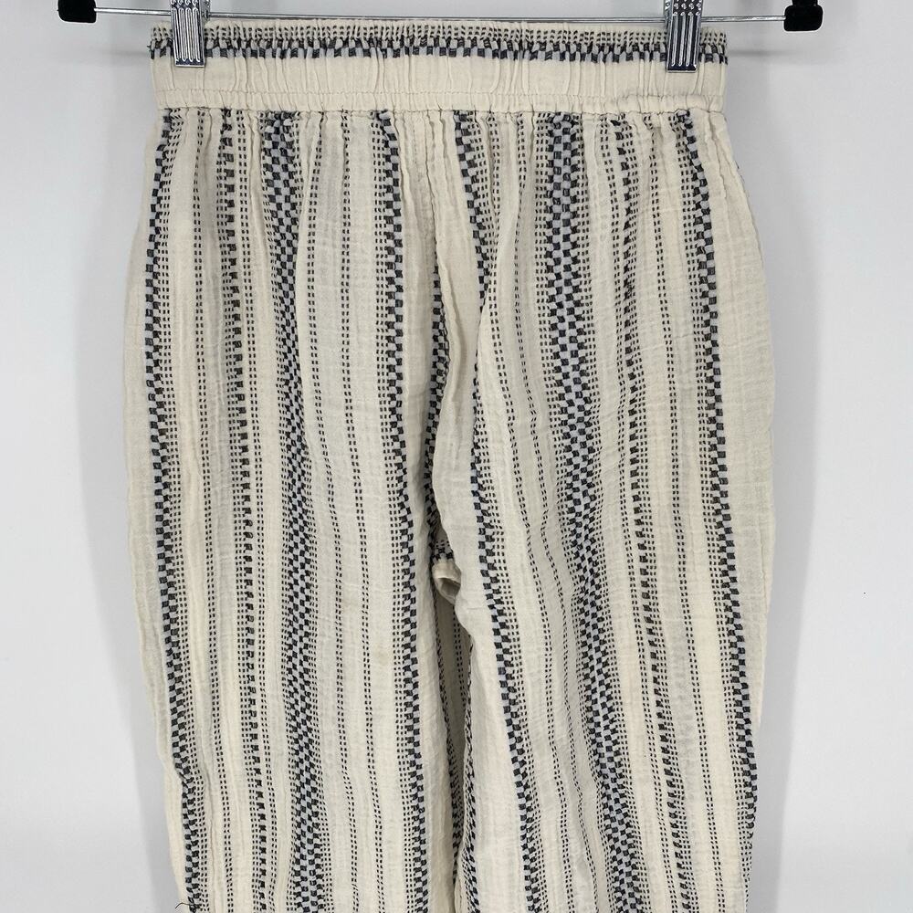 Madewell Lightspun Balloon Pants Stripe Pull On Cotton XXS - Picture 7 of 10
